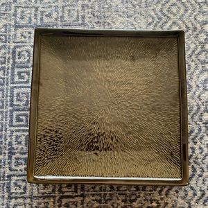 Sango Galaxy Black 4515 square dinner plates